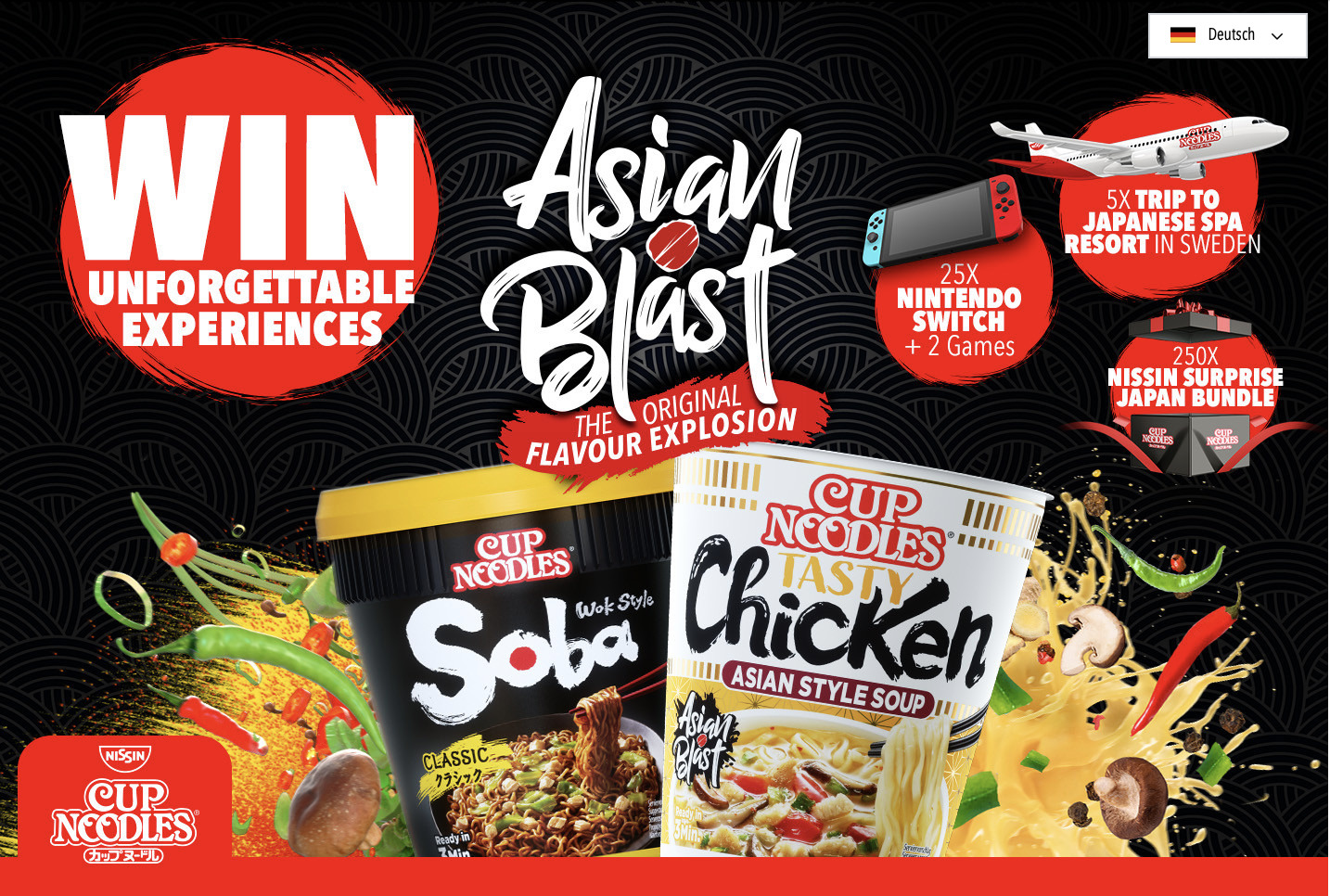 case_Nissin Cup Noodles-Gewinnspiel “Feel the Asian Blast Moment”