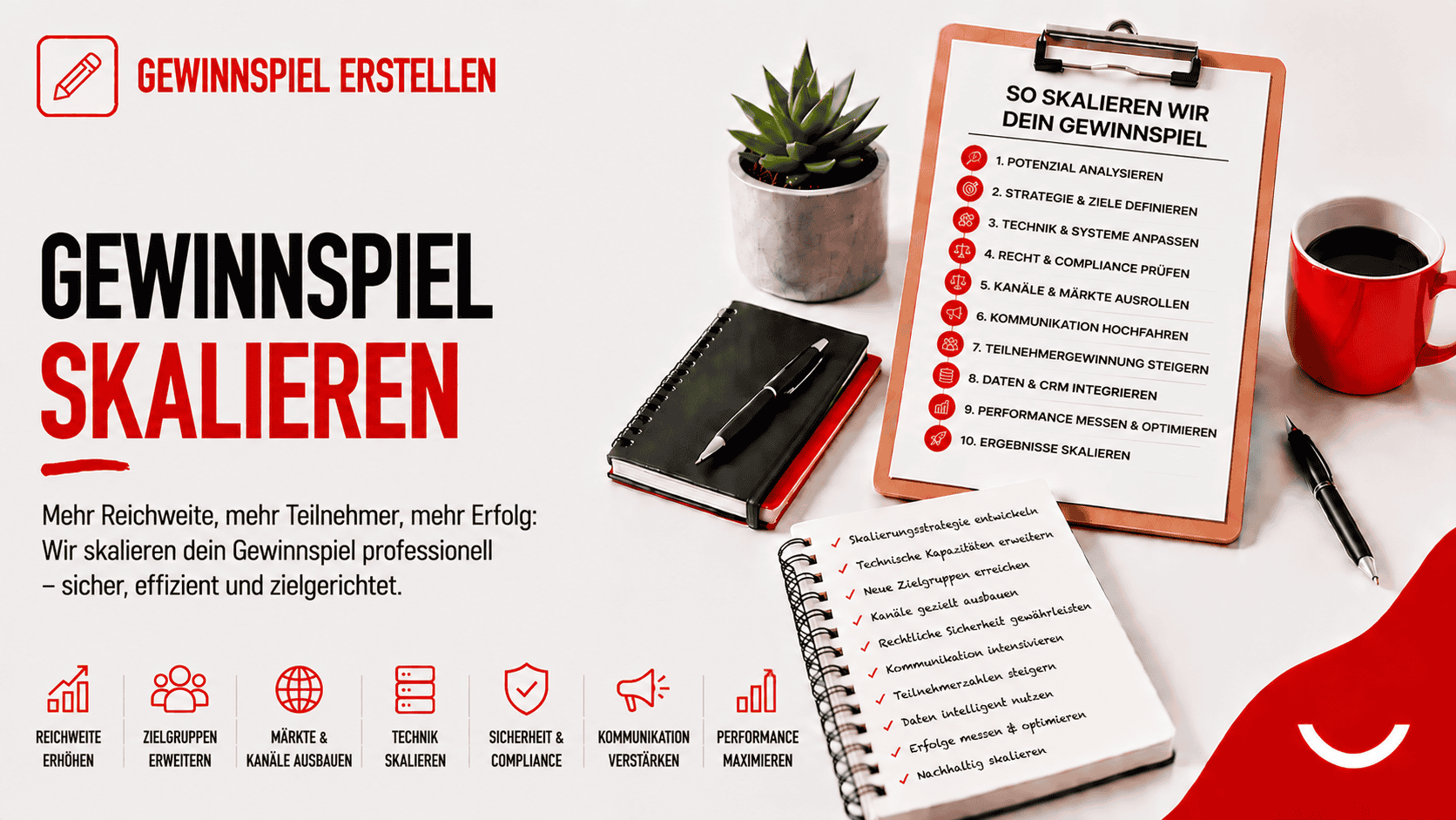 Gewinnspiel skalieren