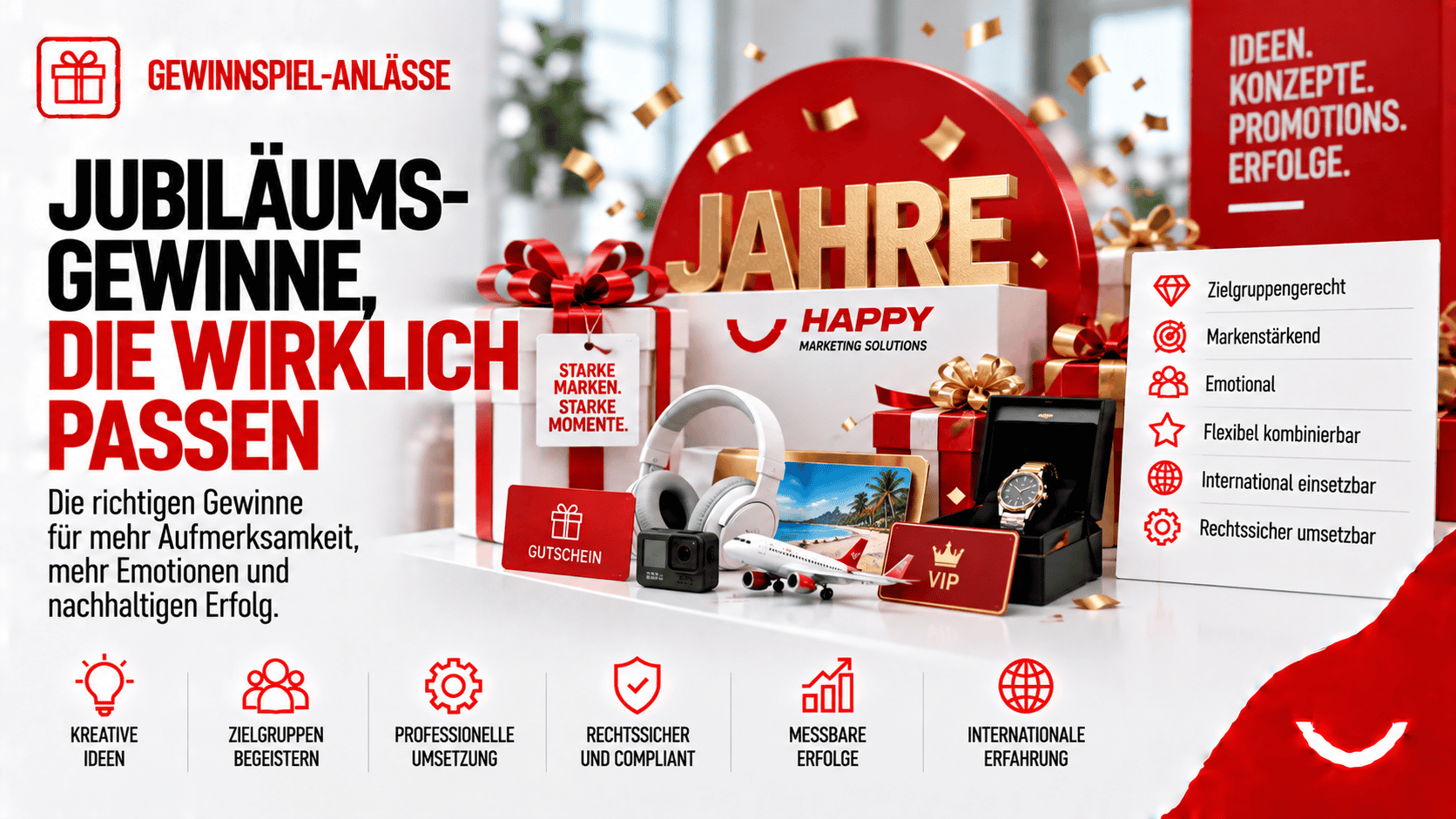 Jubiläumsgewinnspiel Gewinne