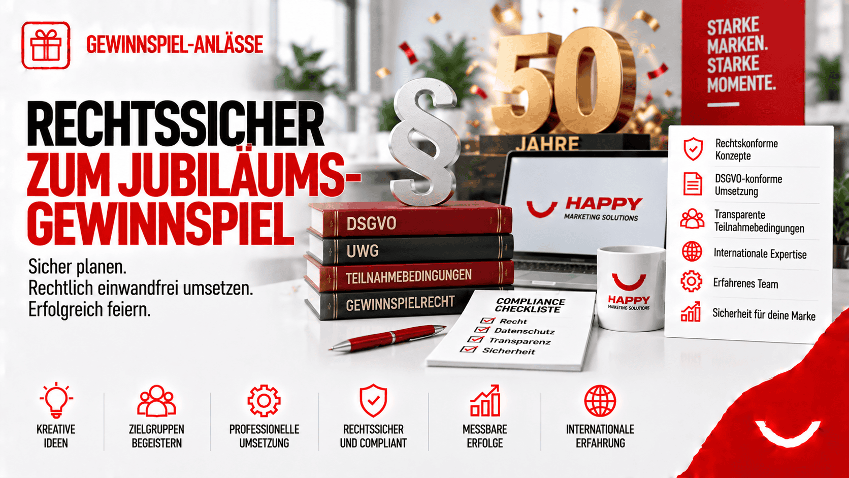 Jubiläumsgewinnspiel rechtskonform