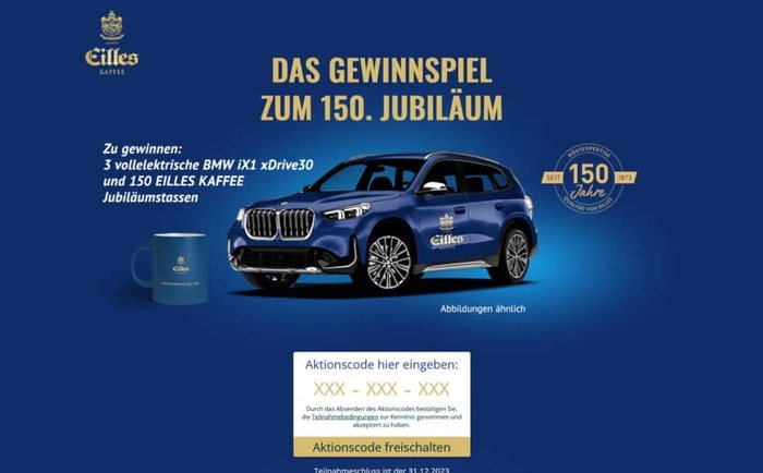 Eilles – Kaffeebohnen-Lotto zum 150. Jubiläum