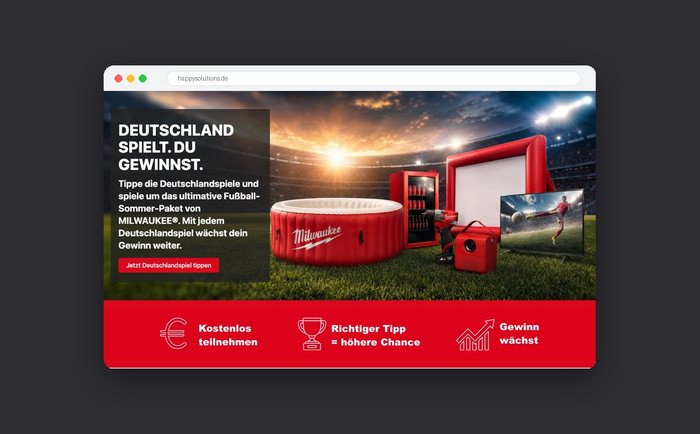 Milwaukee – B2B-Tippspiel für das Handwerk